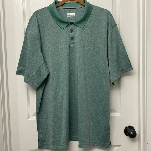𝅺Columbia Polo Omni-Shade Sun Protection Short Sleeve Shirt 1X - Picture 1 of 7